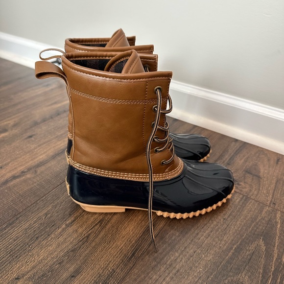 Totes Women’s Ariel Tan Classic Rubber Duck Boots (Size 8) - Picture 3 of 7